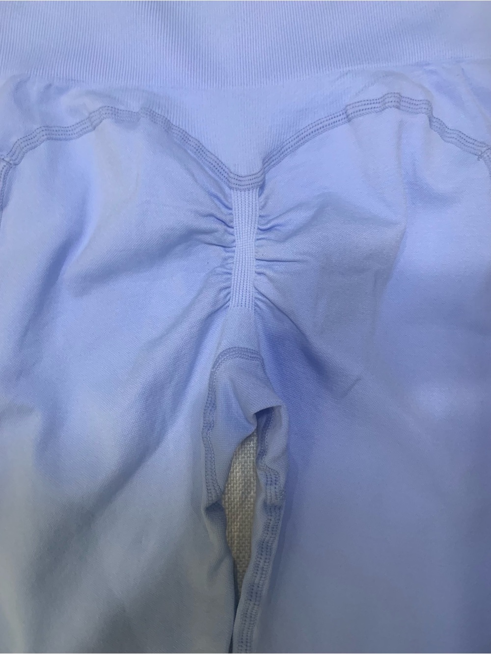 (NWT) High Waisted Periwinkle Blue Seamless Pocket Leggings Size - Picture 9 of 12